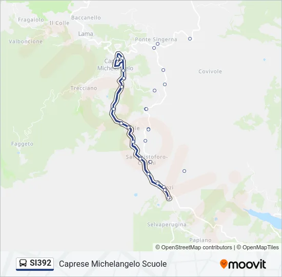 SI392 Bus Line Map