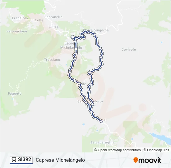 SI392 Bus Line Map