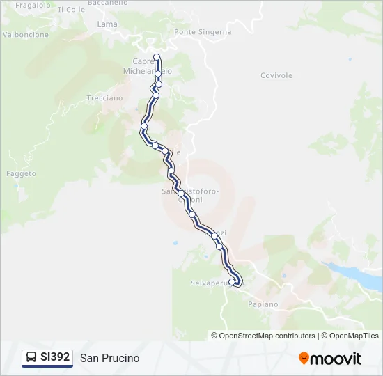 SI392 Bus Line Map