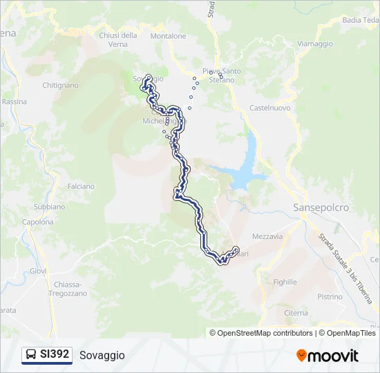 SI392 Bus Line Map