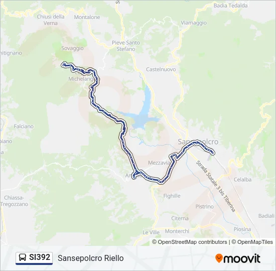 SI392 Bus Line Map