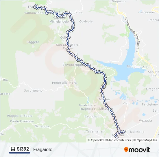 SI392 Bus Line Map