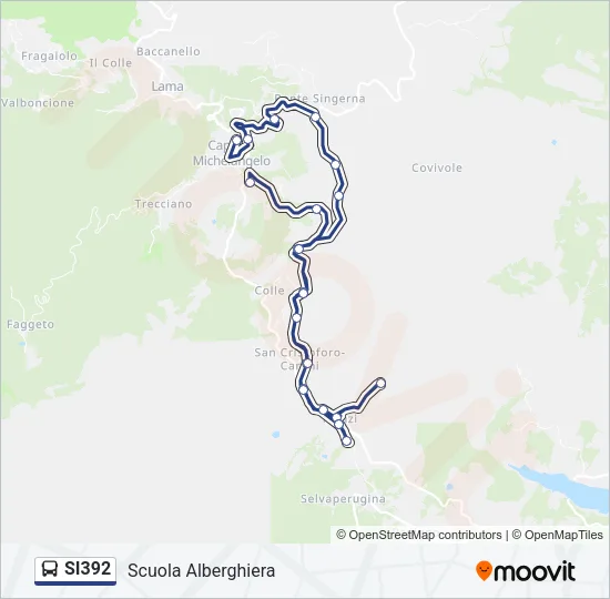 SI392 Bus Line Map