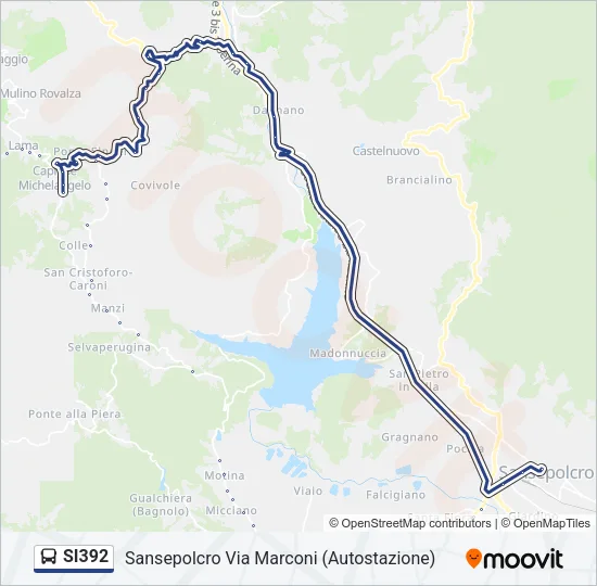 SI392 Bus Line Map
