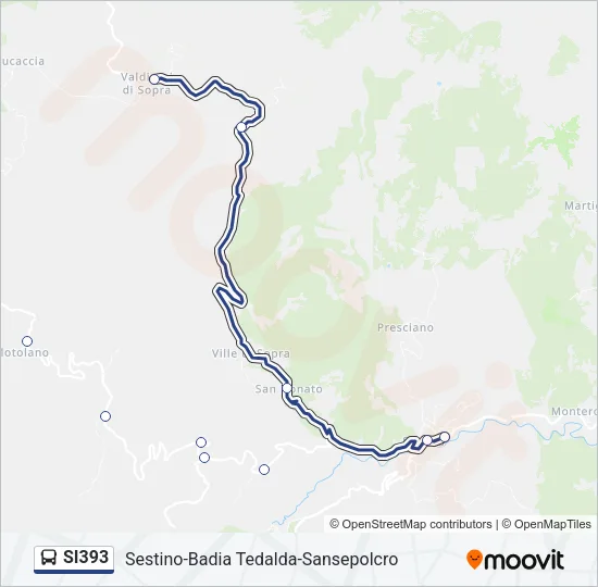 SI393 Bus Line Map
