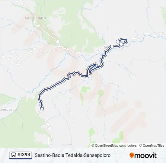 SI393 Bus Line Map