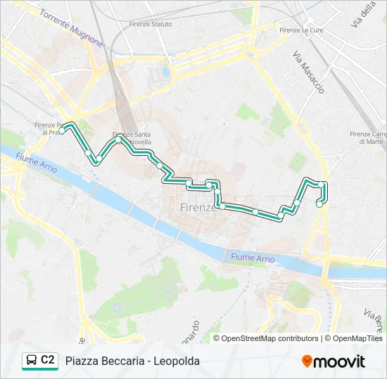 C2 Bus Line Map