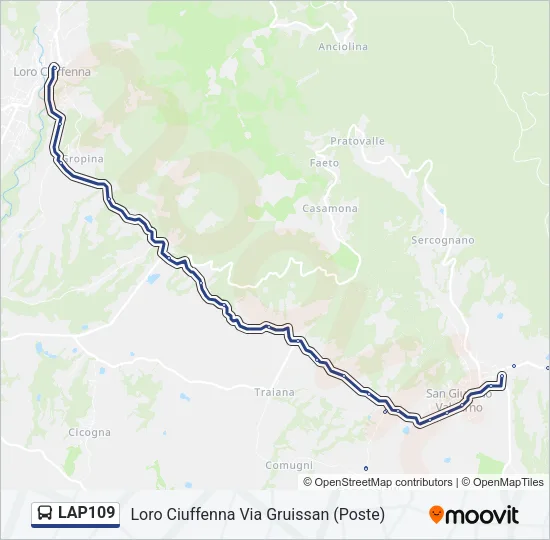 LAP109 Bus Line Map