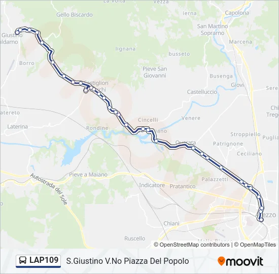 LAP109 Bus Line Map