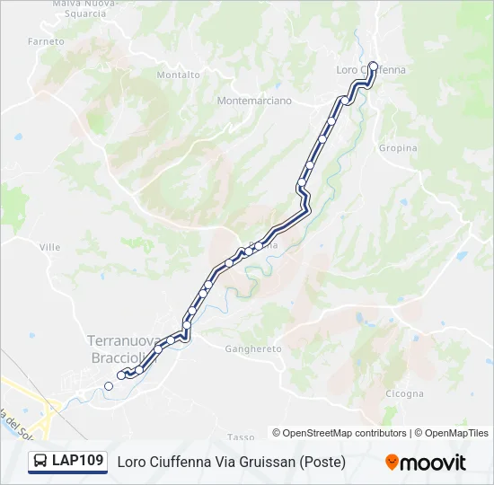 LAP109 Bus Line Map