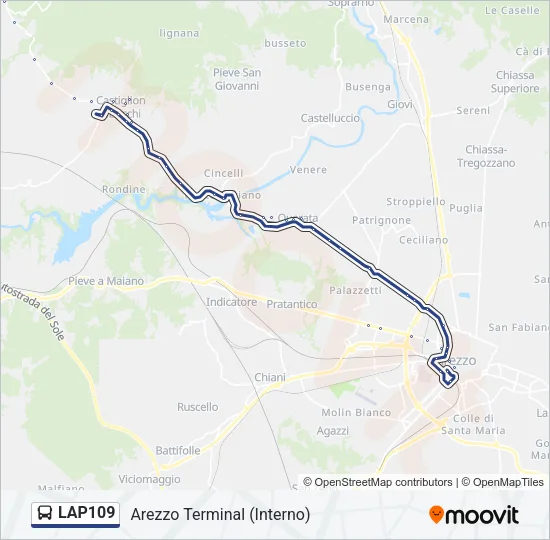 LAP109 Bus Line Map