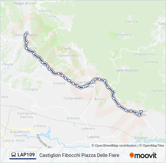 LAP109 Bus Line Map