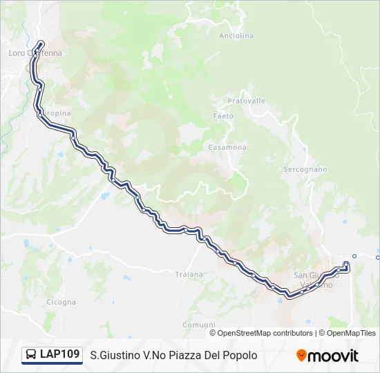 LAP109 Bus Line Map