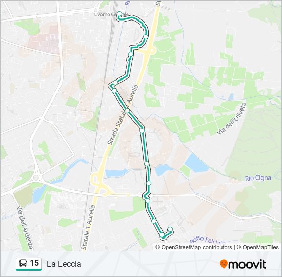 15 bus Line Map