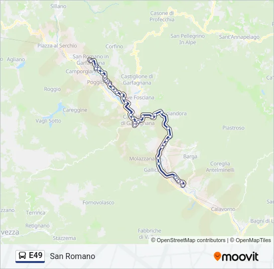 E49 Bus Line Map