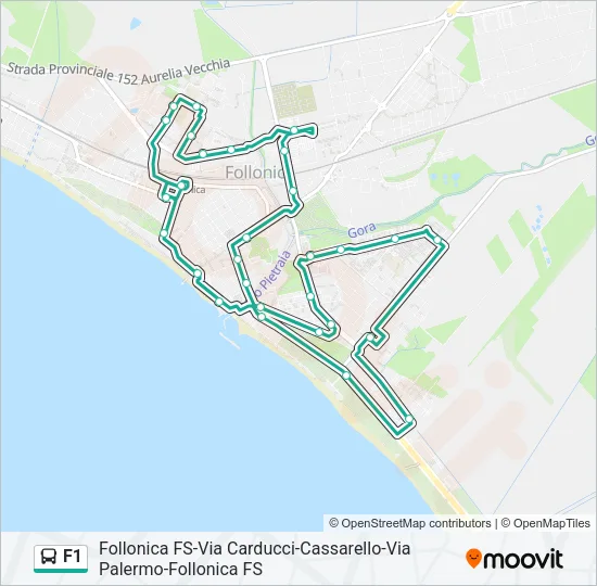 F1 Bus Line Map