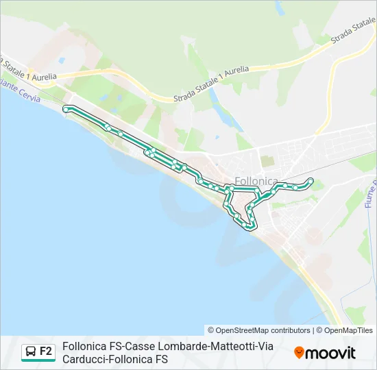 F2 Bus Line Map