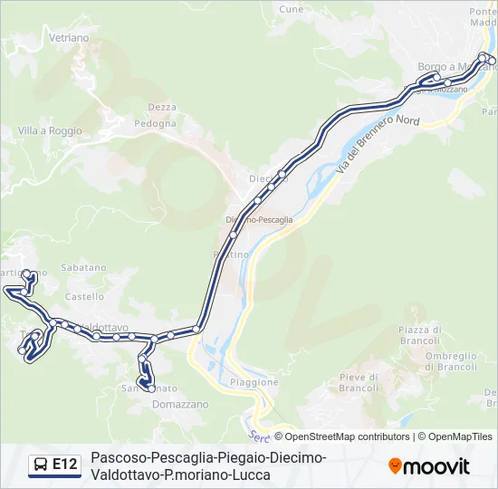 E12  Line Map