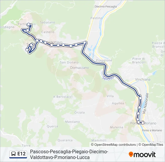 E12  Line Map