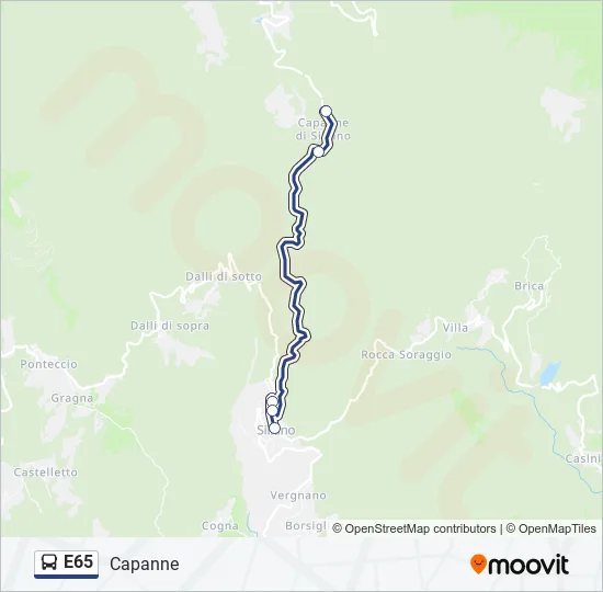 E65  Line Map