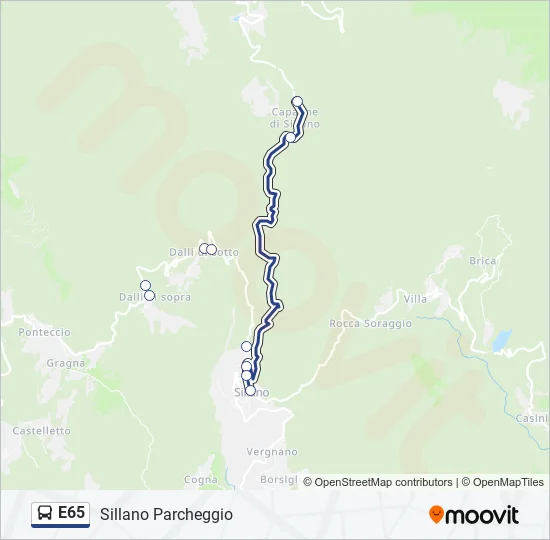 E65  Line Map