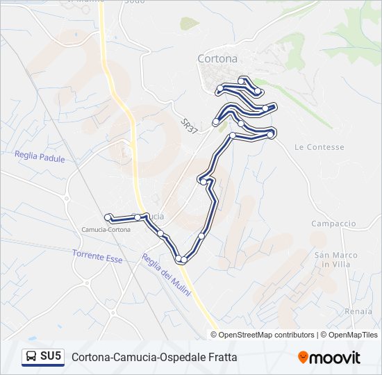 su5 Route Schedules Stops Maps Su5 Camucia Stazione Updated