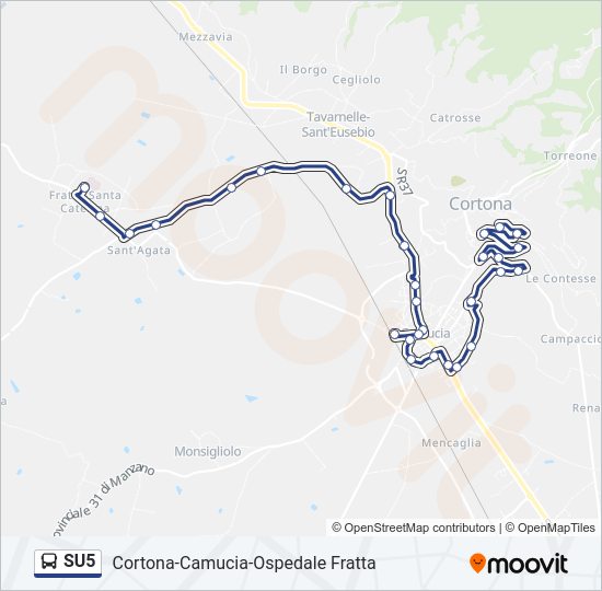 SU5 Bus Line Map