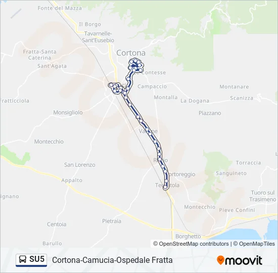 SU5 Bus Line Map