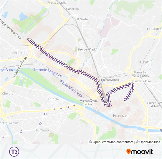 T2  Line Map