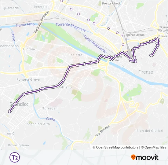 T2  Line Map