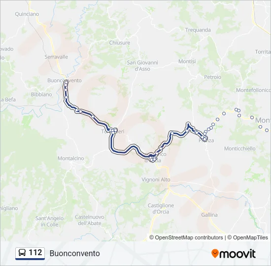 112 Bus Line Map
