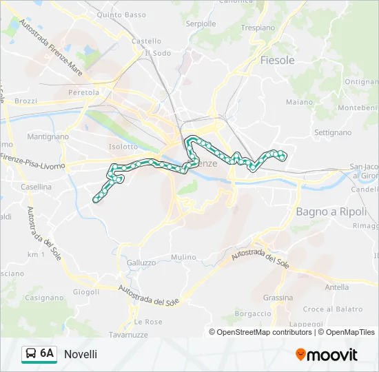 6A Bus Line Map