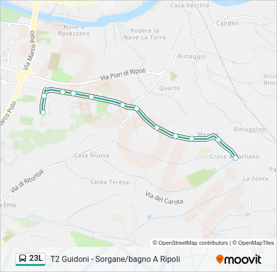 23L  Line Map