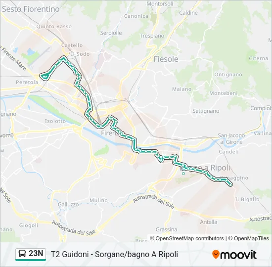 23N  Line Map