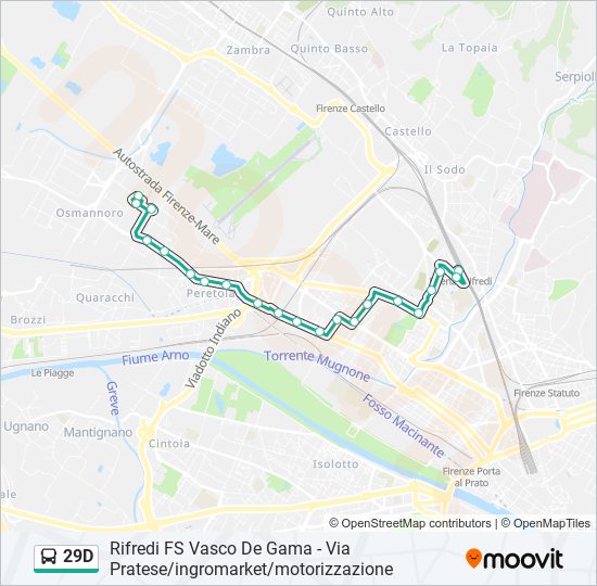 29D bus Line Map