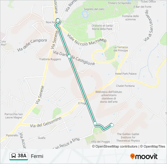 38A Bus Line Map