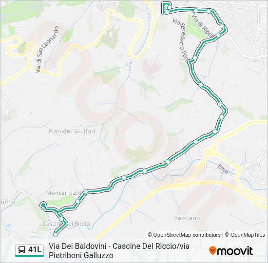 41L Bus Line Map