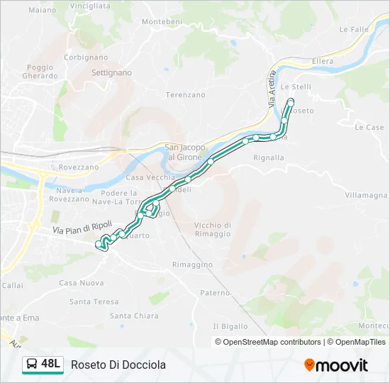 48L Bus Line Map