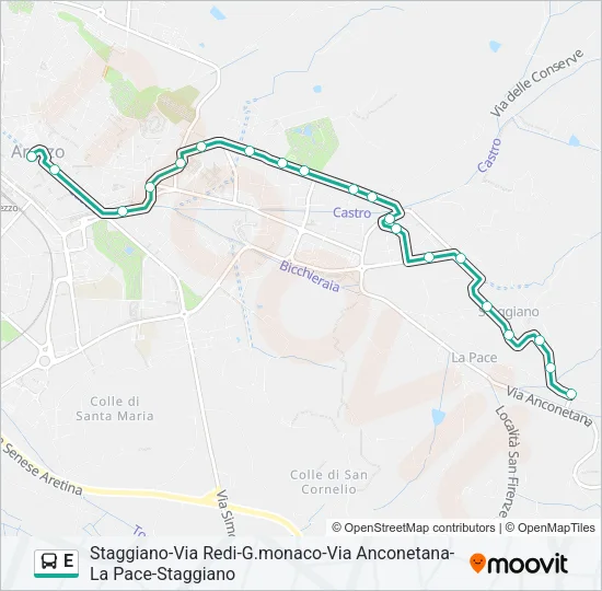 E Bus Line Map