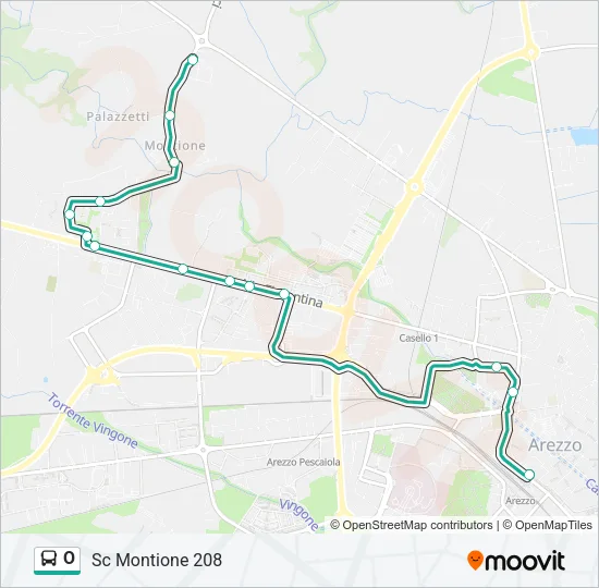 O Bus Line Map