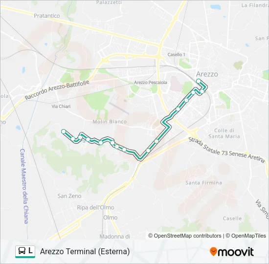 L Bus Line Map