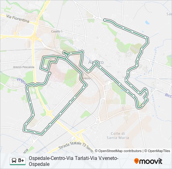 Linea b orari fermate e mappe B Ospedale Nuovo Aggiornato