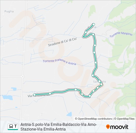 Linea t orari fermate e mappe T V. Fontebranda Opp 30 Aggiornato