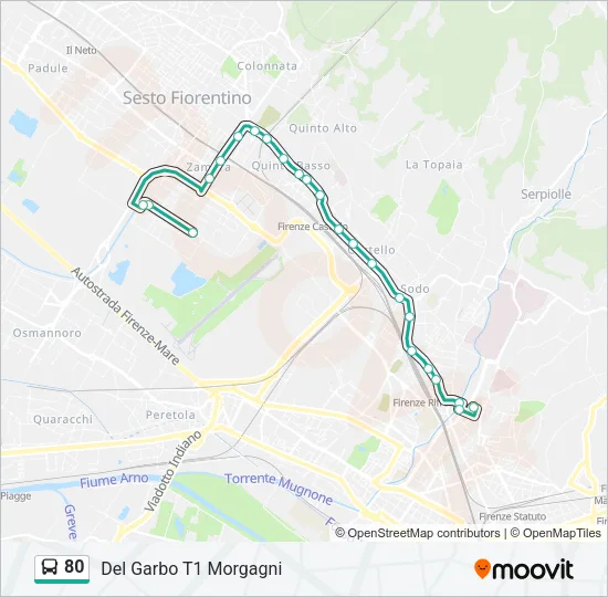 80  Line Map
