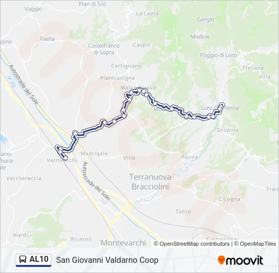 AL10  Line Map