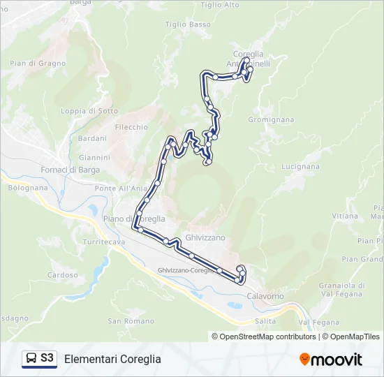 S3 Bus Line Map