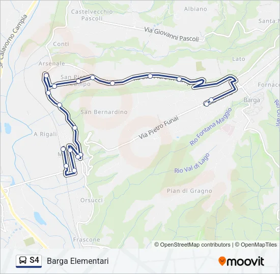 S4 Bus Line Map