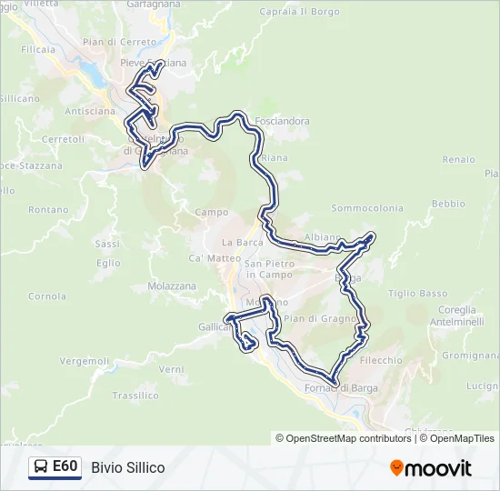 E60 Bus Line Map