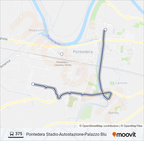 375 Route: Schedules, Stops & Maps - Pontedera Stadio (Updated)