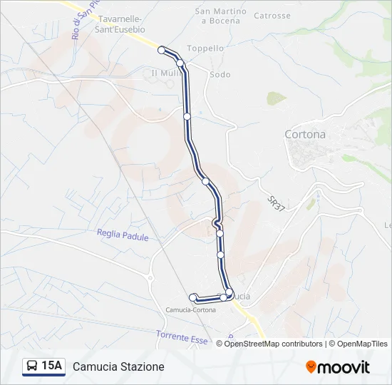 15A Bus Line Map